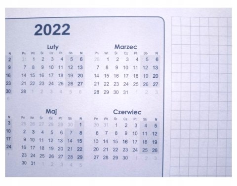 Biuwar Planer A2 podkład biurko listwa 2022/2023 Biuwar Planer A2 podkład biurko listwa 2022/2023