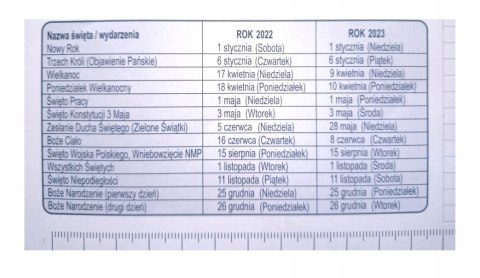 Biuwar Planer A2 podkład biurko listwa 2022/2023 Biuwar Planer A2 podkład biurko listwa 2022/2023