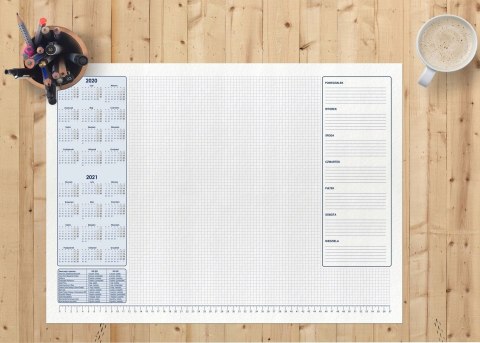 Biuwar Planer A2 podkład biurko listwa 2023/2024 L Biuwar Planer A2 podkład biurko listwa 2023/2024 L
