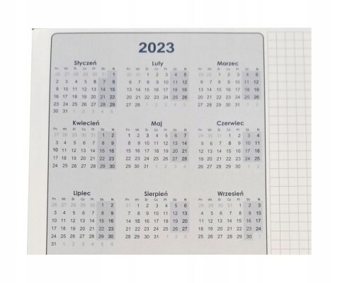 Biuwar Planer A2 podkład biurko listwa 2023/2024 Biuwar Planer A2 podkład biurko listwa 2023/2024