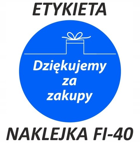 DZIĘKUJEMY ZA ZAKUPY 1000 szt etykieta samoprzylepna naklejka okrągła DZIĘKUJEMY ZA ZAKUPY 1000 szt etykieta samoprzylepna naklejka okrągła