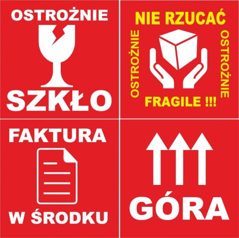 OSTROŻNIE ŻYWNOŚĆ etykieta samoprzylepna naklejka 1000szt. OSTROŻNIE ŻYWNOŚĆ etykieta samoprzylepna naklejka 1000szt.