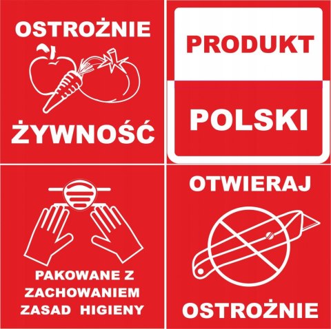 PRODUKT POLSKI etykieta naklejka OKRĄGŁA 1000 szt PRODUKT POLSKI etykieta naklejka OKRĄGŁA 1000 szt