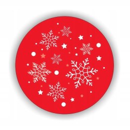 Wesołych Świąt etykiety naklejki okrągłe 40mm x500